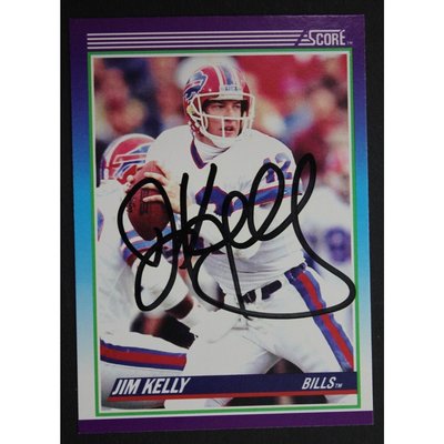NFL Jim Kelly Signed Trading Cards, Collectible Jim Kelly Signed 