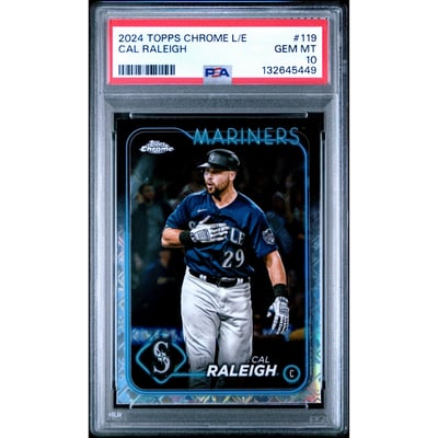 Cal Raleigh 2022 Topps Baseball Rookie Card #277 – Seattle Mariners – Graded 10 By 1st Graded