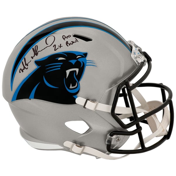 Carolina Panthers MUHSIN MUHAMMAD 87 Signed Reebok NFL Equipment Football Cleats AUTHENTIC CAROLINA PANTHERS MUHSIN MUHAMMAD #87 WHITE REEBOK  main image 3