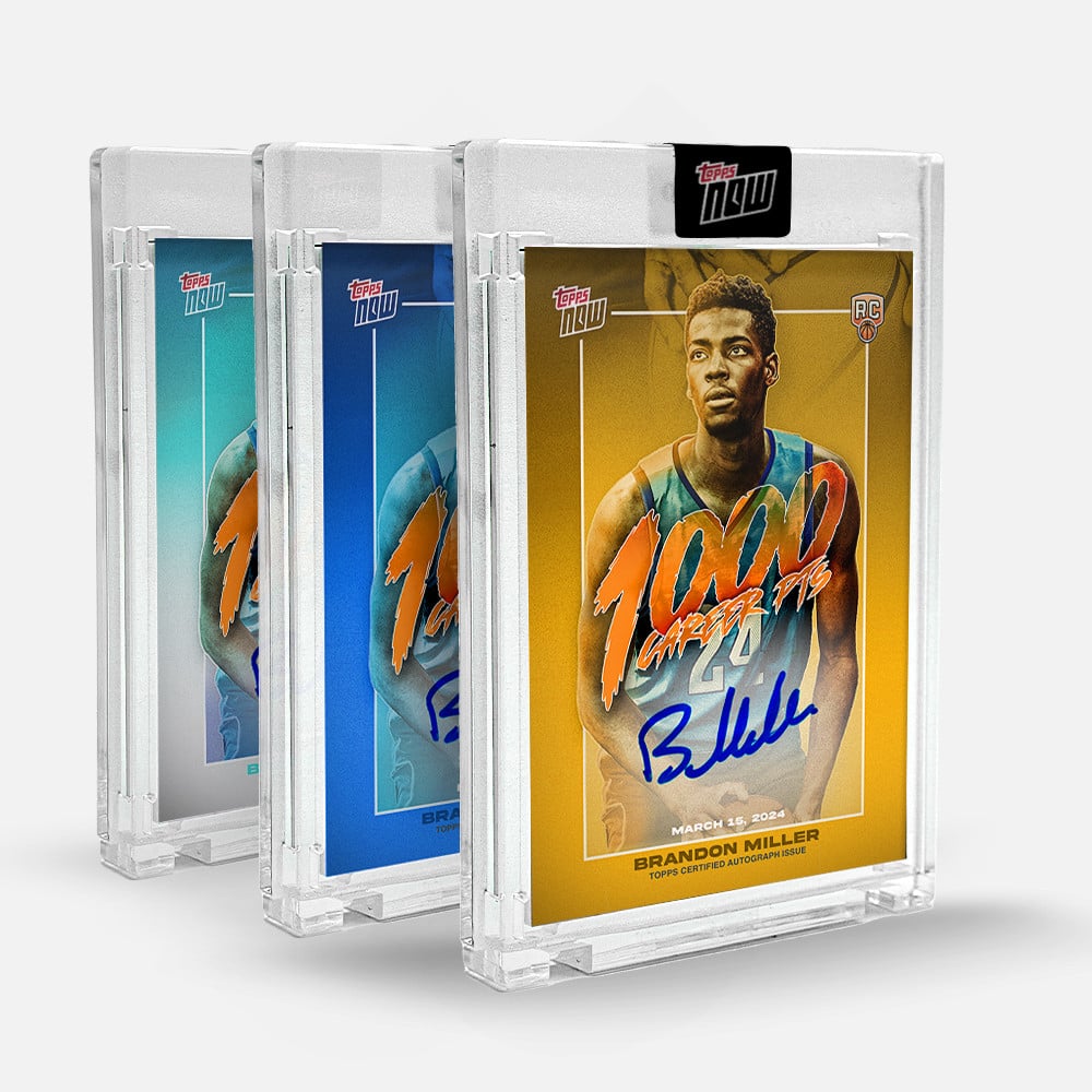 Brandon Miller Signed Topps Now #bm1 Sealed Basketball On-card 