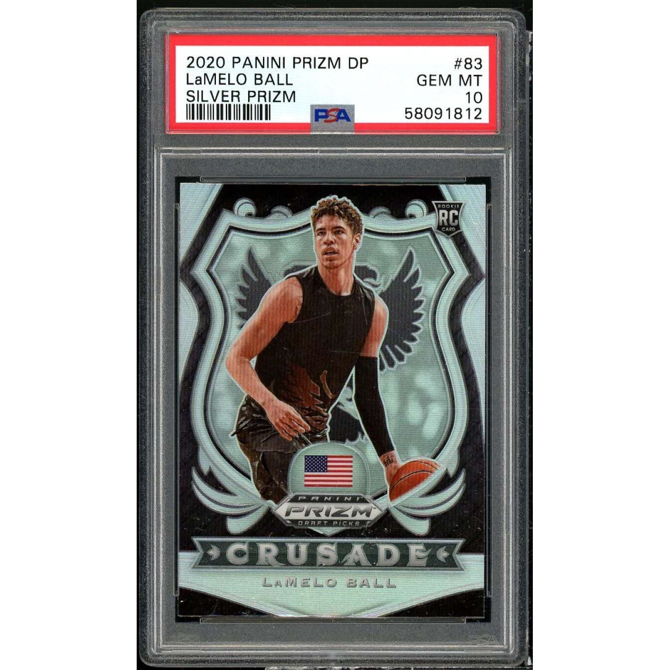 LaMelo Ball Rookie Card 2020-21 Panini Prizm Draft Picks Silver 