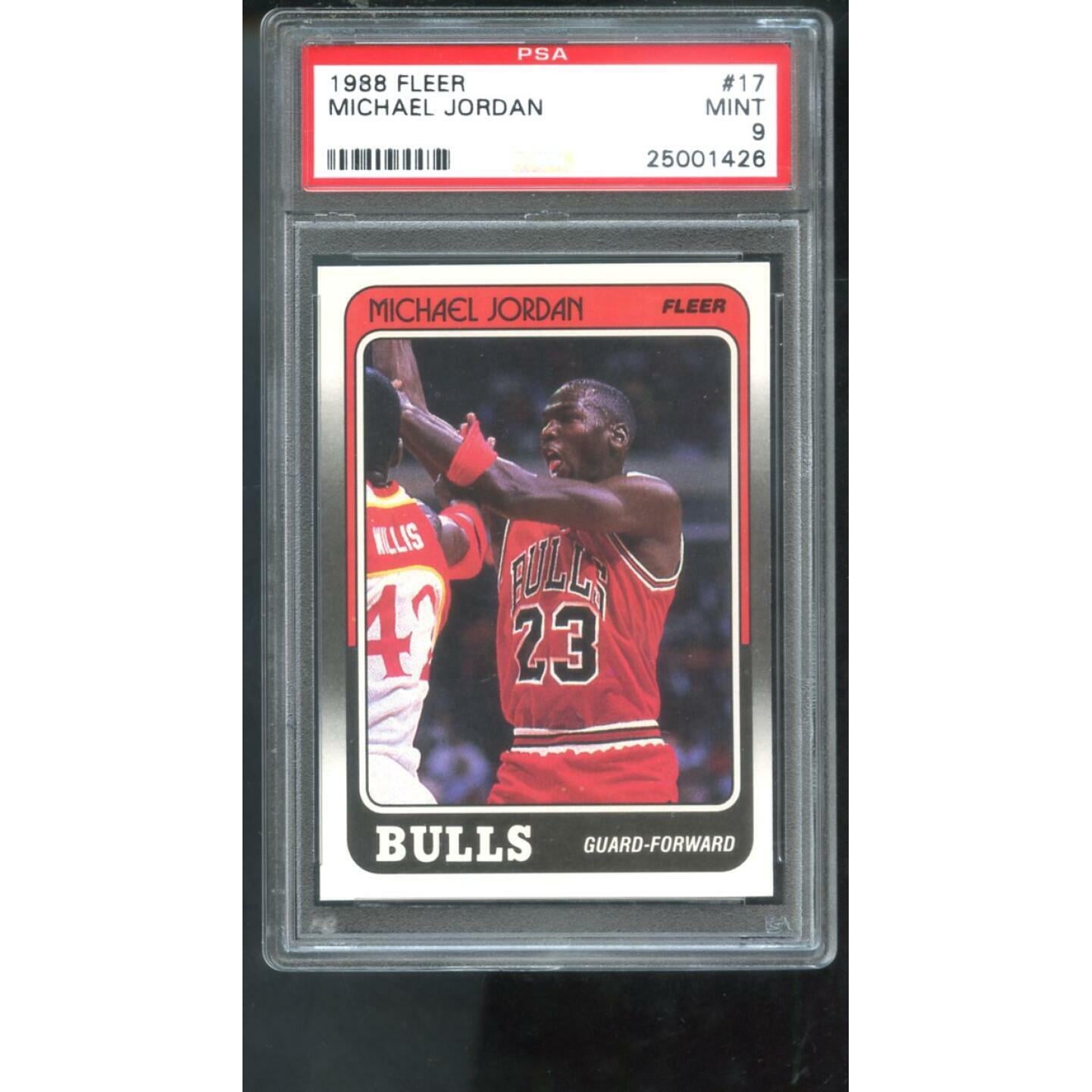 1988-89 Fleer #17 Michael Jordan Bulls MINT PSA 9 Graded 
