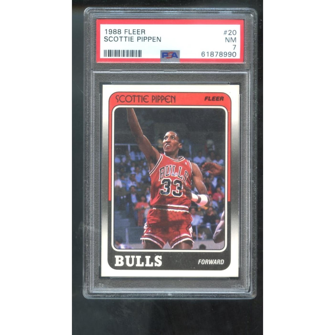 1988-89 Fleer #20 Scottie Pippen ROOKIE RC PSA 7 Graded Basketball 