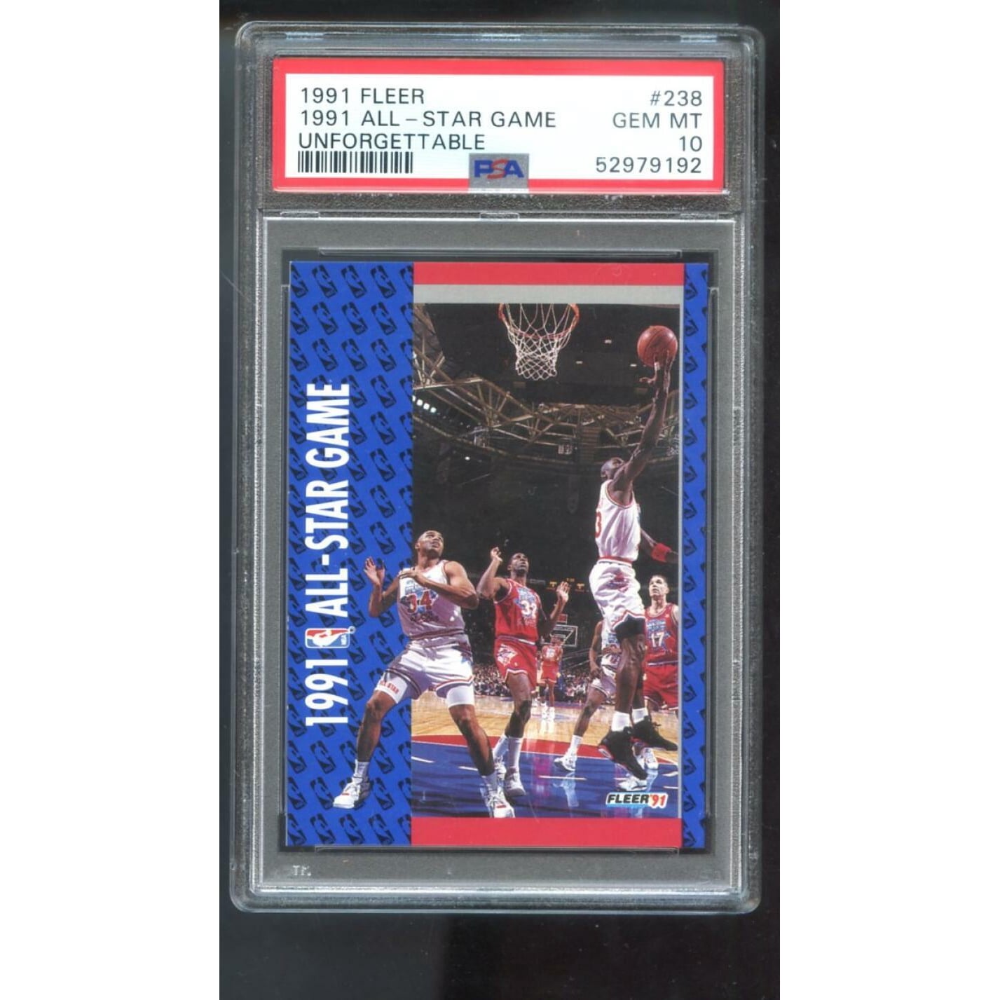 1991-92 Fleer #238 All-Star Game Michael Jordan PSA 10 Graded 