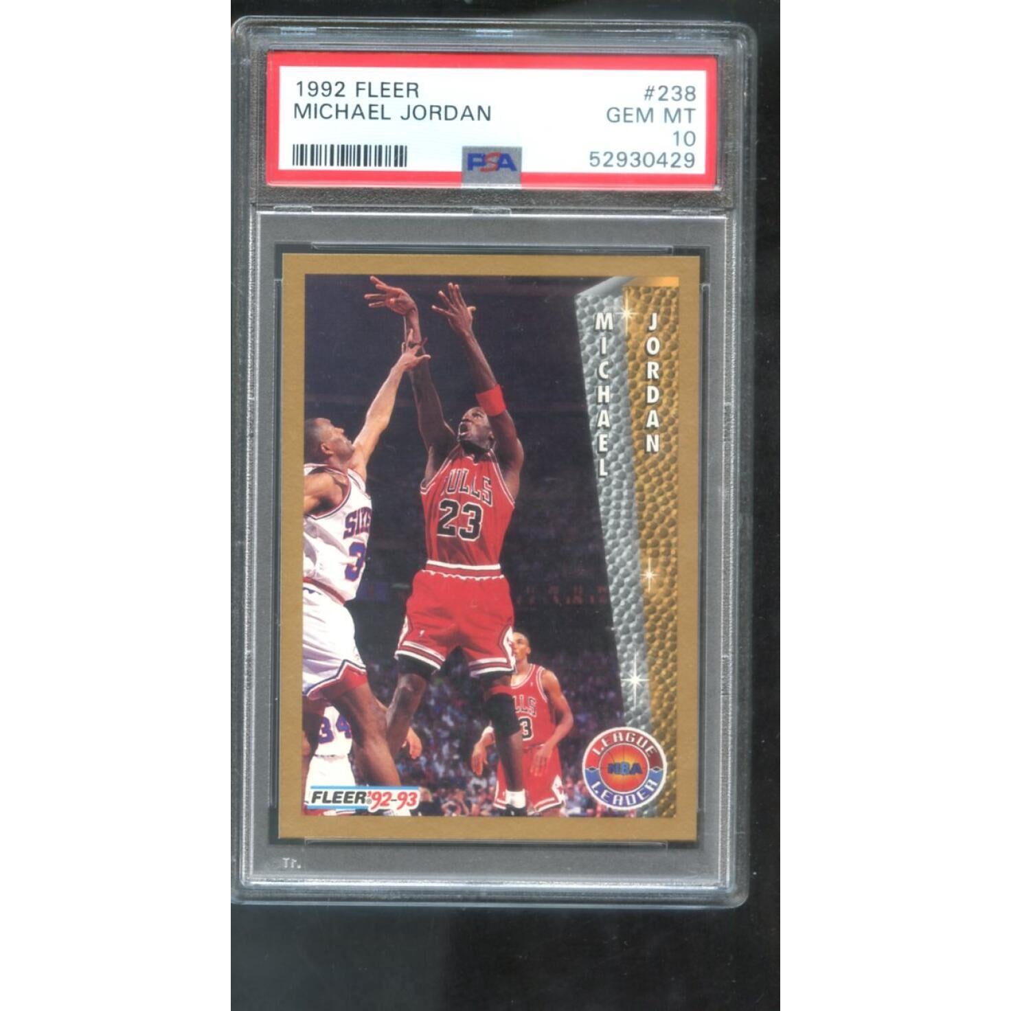 1992-93 Fleer #238 Michael Jordan PSA 10 Graded Card Scoring 