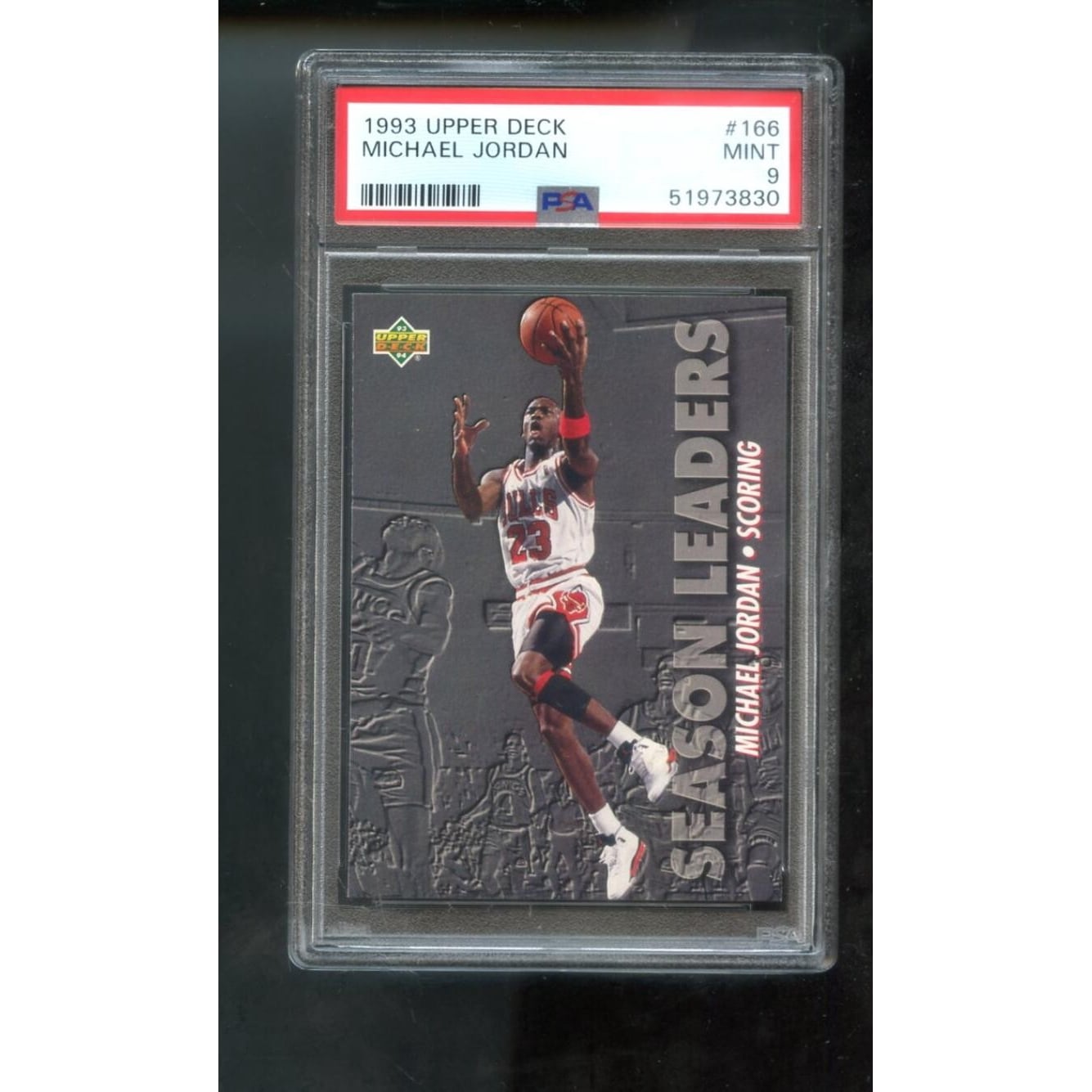 1993-94 Upper Deck #166 Michael Jordan PSA 9 Graded Card Season 