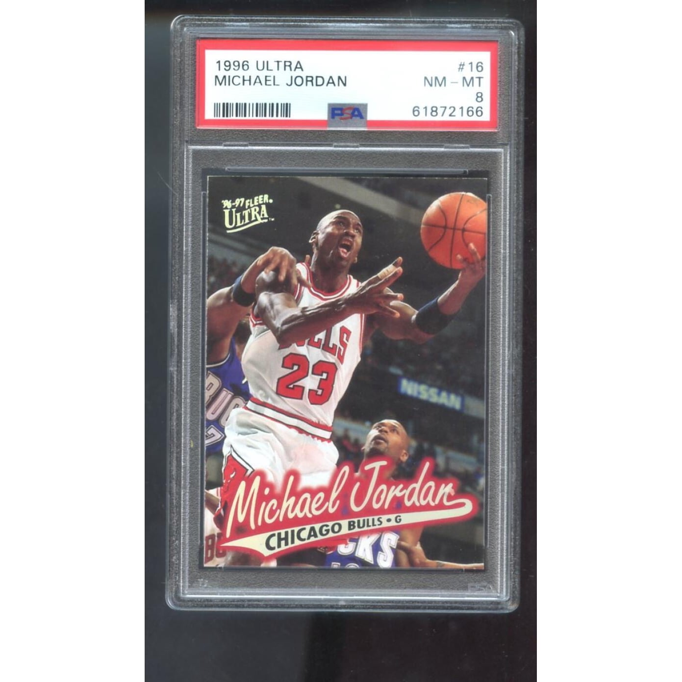 1996-97 Fleer Ultra #16 Michael Jordan PSA 8 Graded Basketball 
