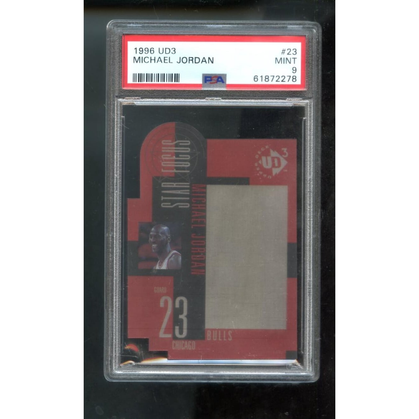 1996-97 Upper Deck UD3 #23 Michael Jordan PSA 9 Graded Card NBA 