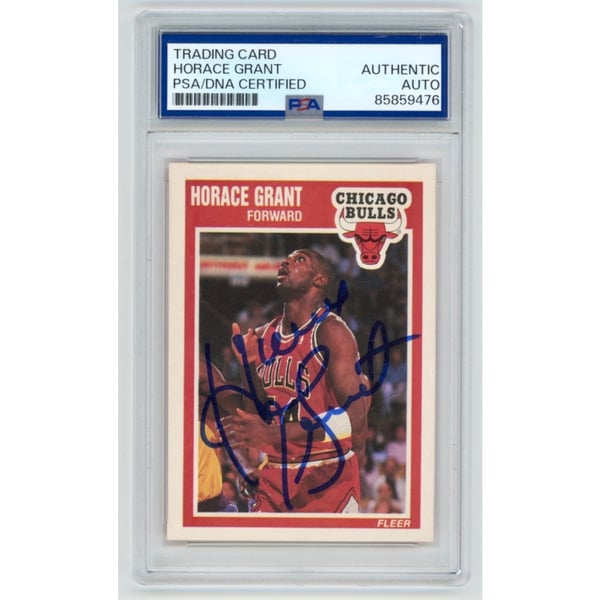 HORACE GRANT Chicago Bulls Signed 1989 Fleer Basketball Card #20 