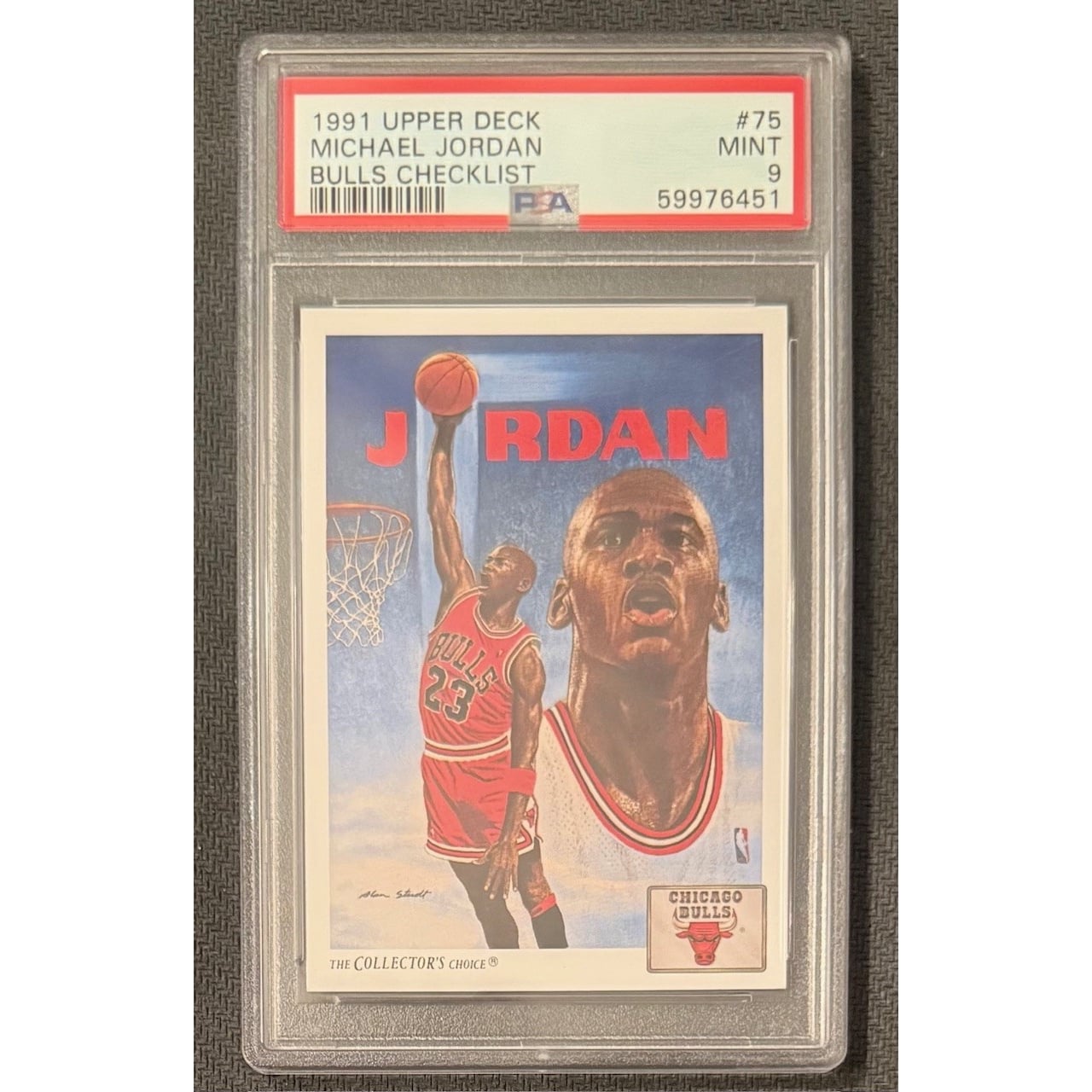Michael Jordan 1991 Upper Deck Bulls Checklist Chicago Bulls 