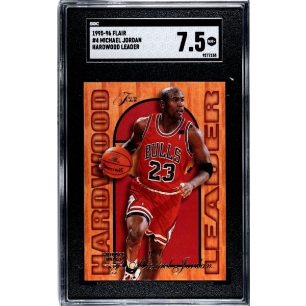 Michael Jordan 1995-96 Flair Hardwood Leader Card #4- SGC Graded 