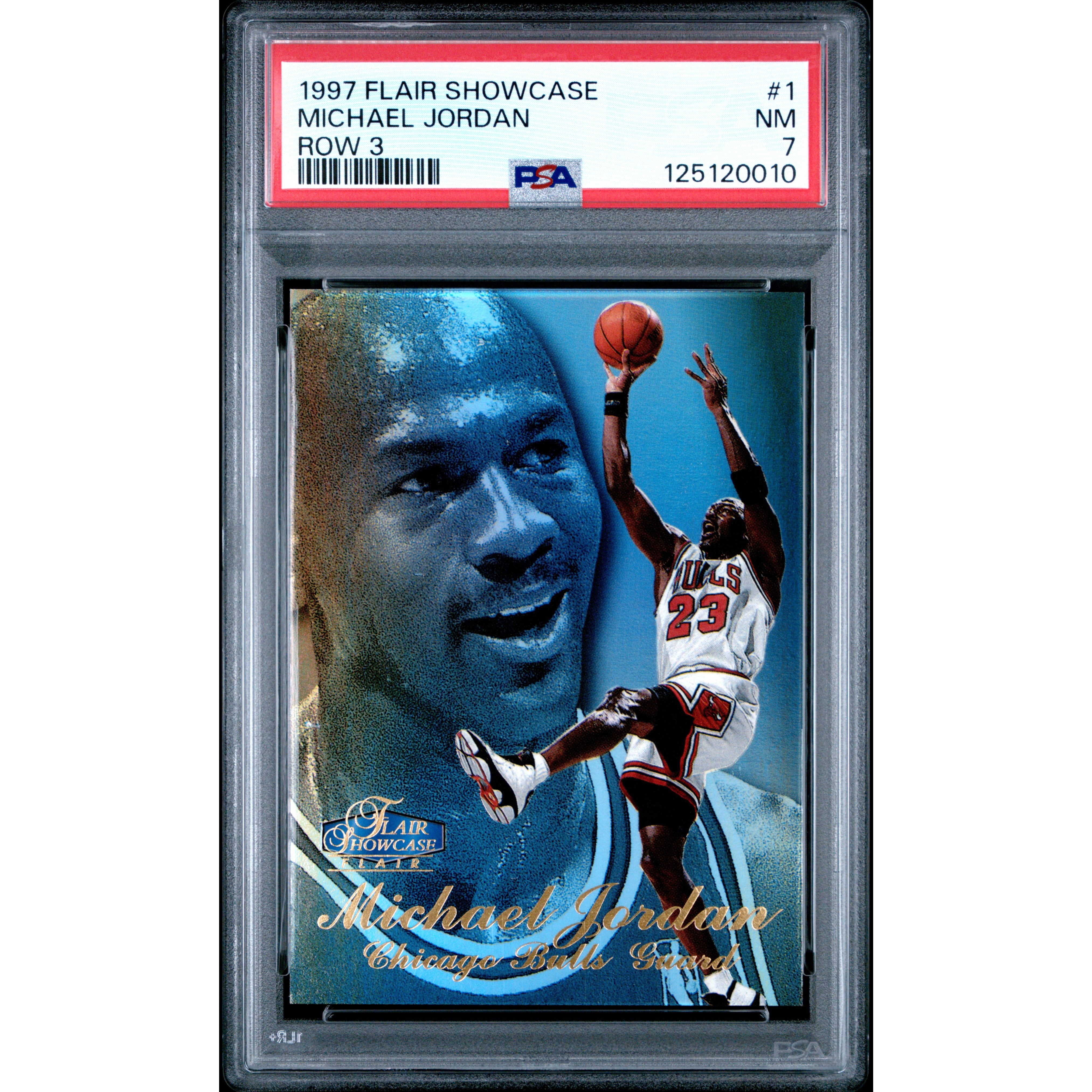 Michael Jordan 1997 Flair Showcase Row 3 Chicago Bulls Basketball 