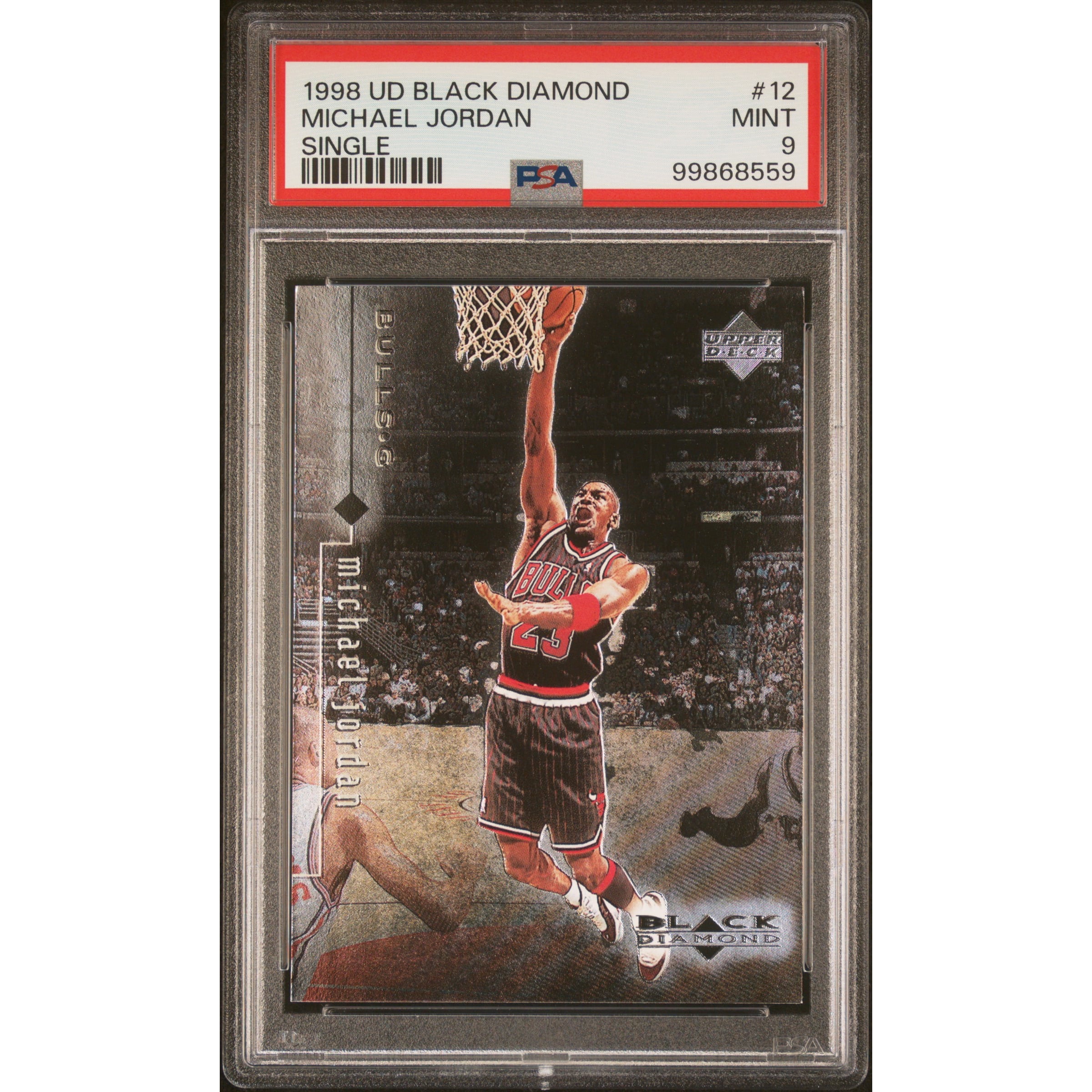 Michael Jordan 1998 Upper Deck Black Diamond Basketball Card #12 