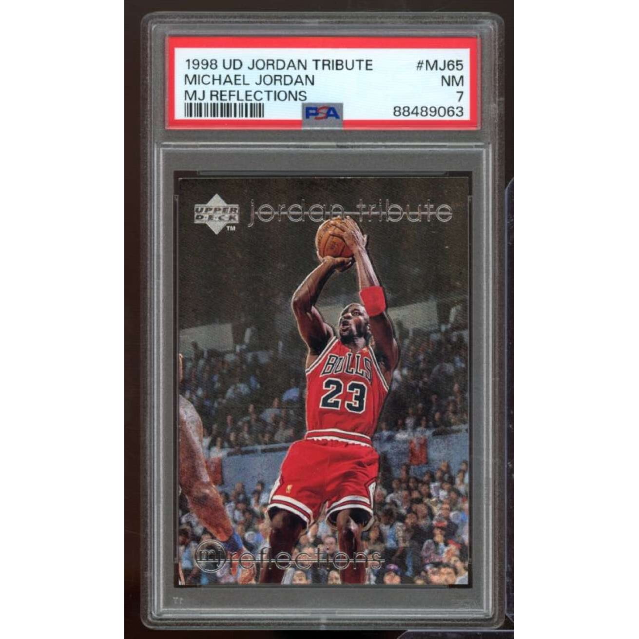 Michael Jordan Card 1998-99 UD Tribute #MJ65 PSA 7