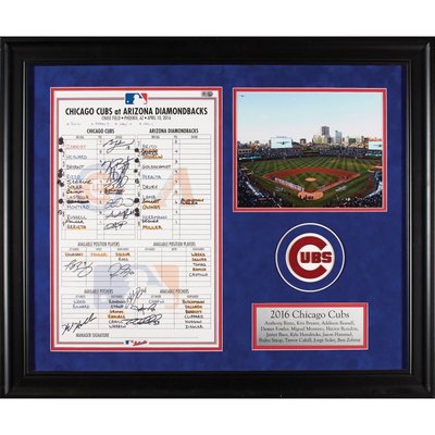 Chicago Cubs Invitation Border Ernie Banks Autographed Signed Card
