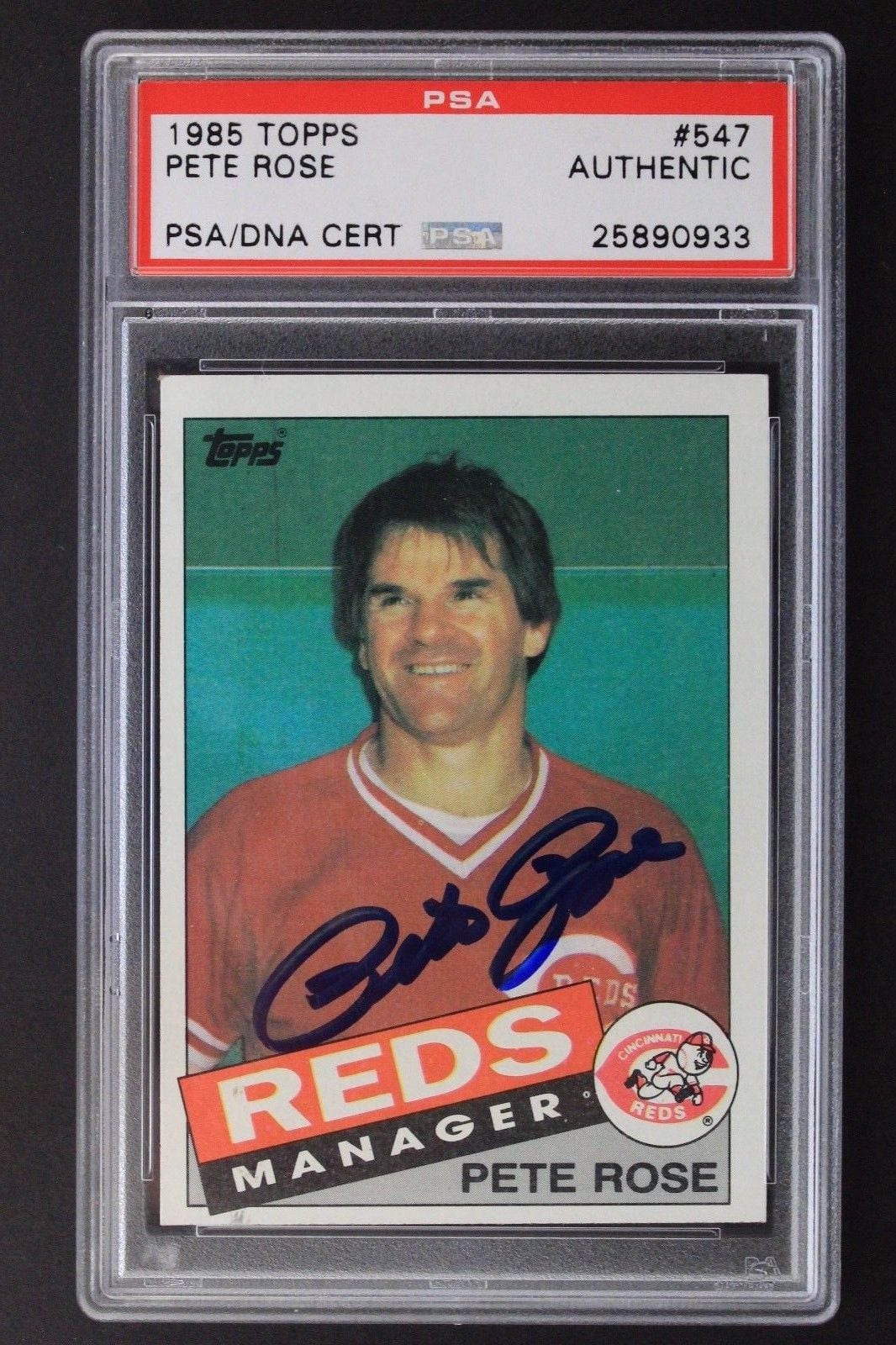 Red Roses Manager Pete Rose Reds