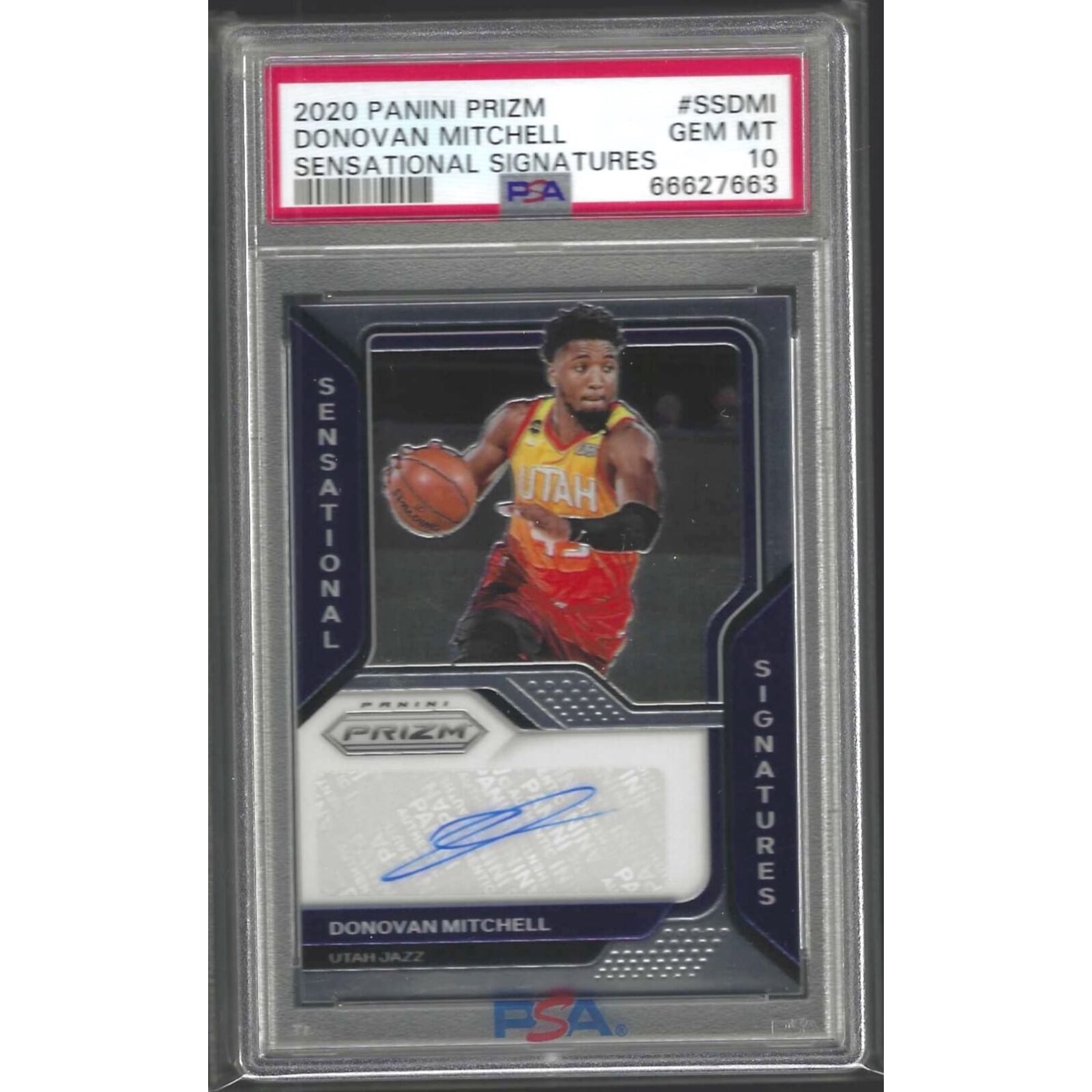2020-21 Panini com: Donovan Mitchell Prizm Instant Downtown One #2 