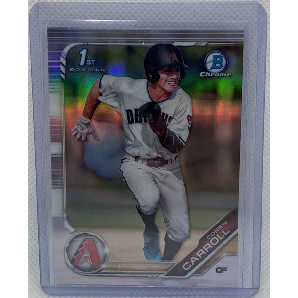 Corbin Carroll 2019 Topps 1st Bowman Prospect Chrome Refractor 