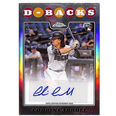 MLB Corbin Carroll Signed Trading Cards, Collectible Corbin 