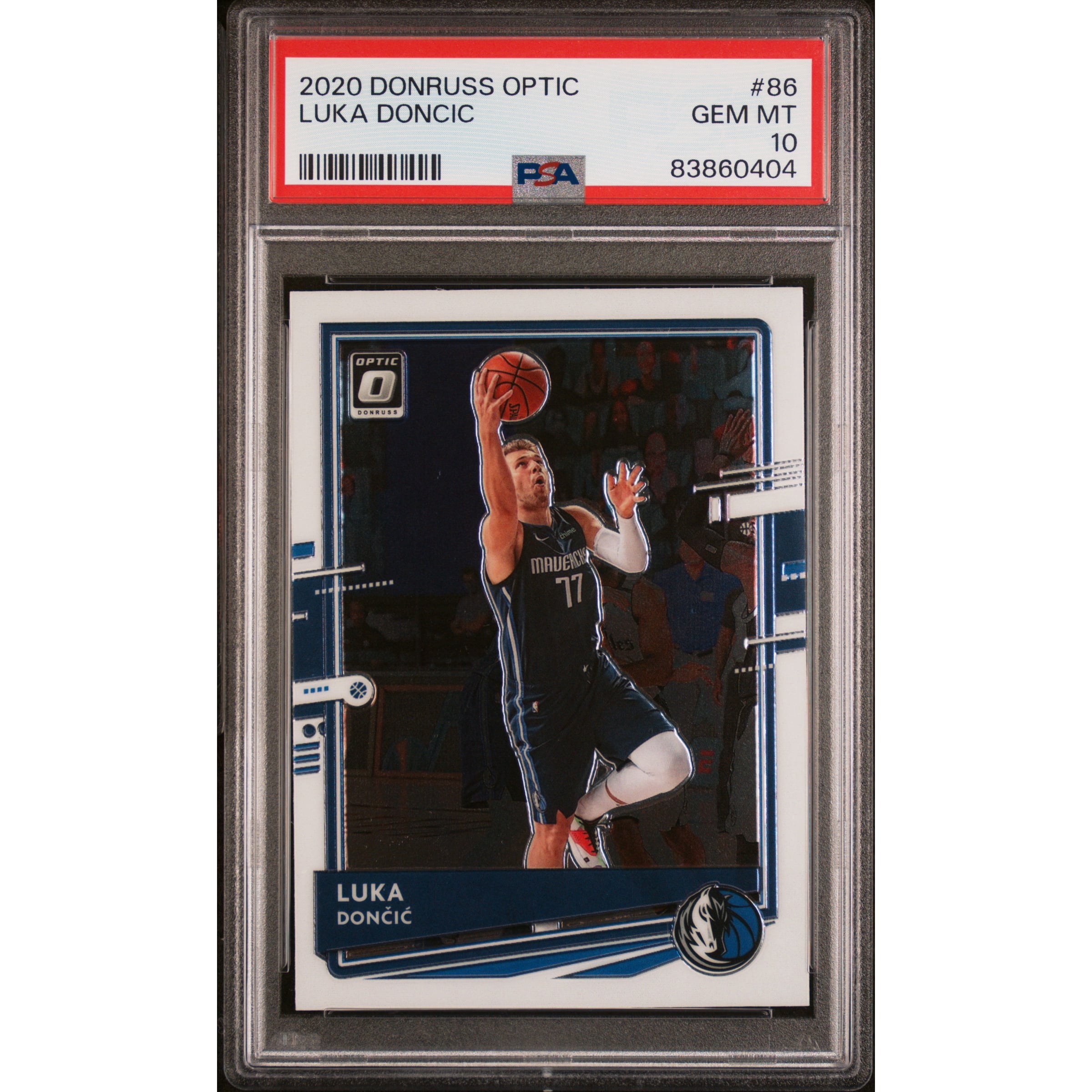 Luka Doncic 2020 Panini Donruss Optic Basketball Card #86 Graded 