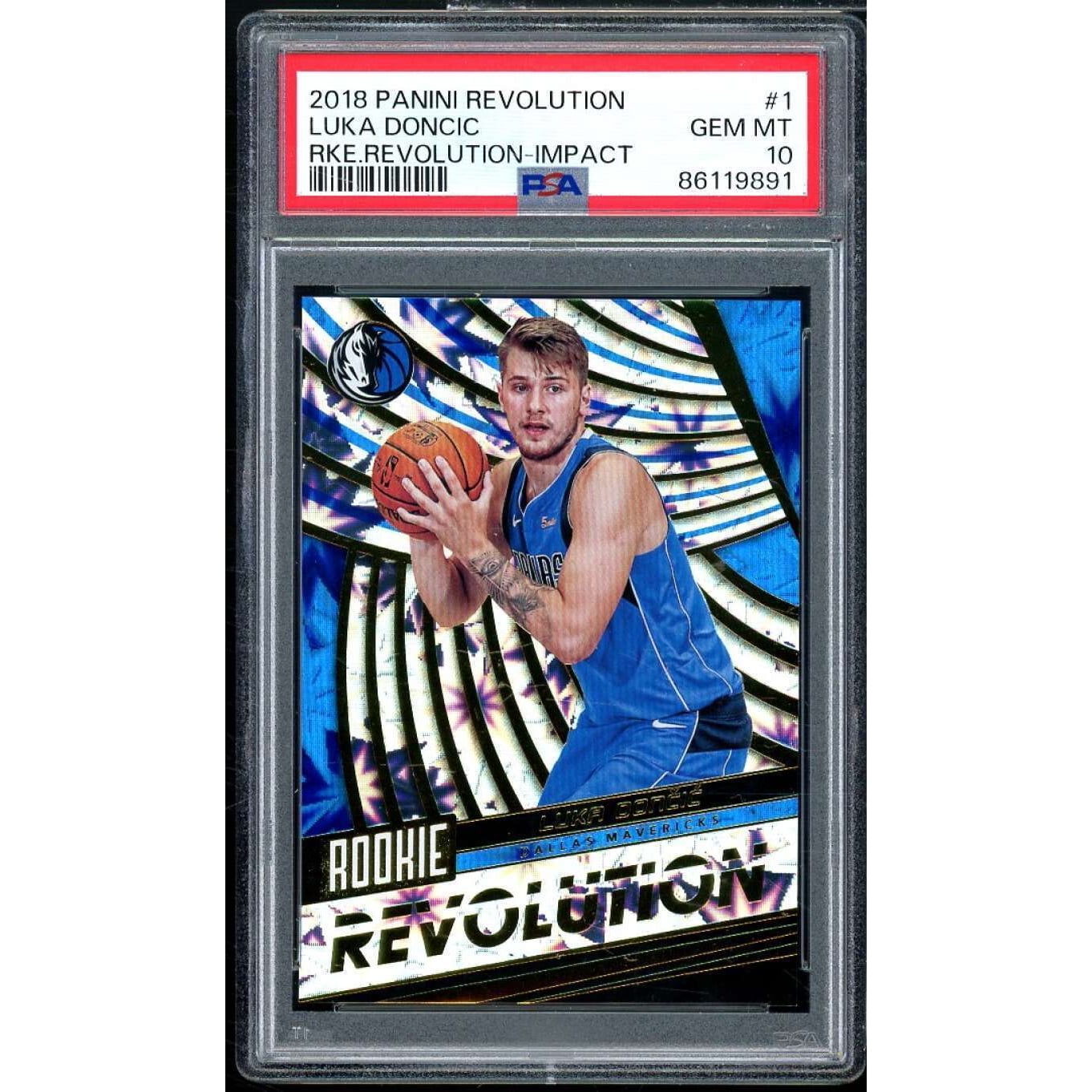 Luka Doncic Rookie Card 2018-19 Panini Revolution Rookie 