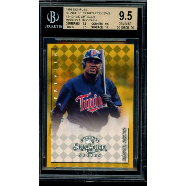 DAVID ORTIZ DONRUSS SIGNATURE SERIES autograph