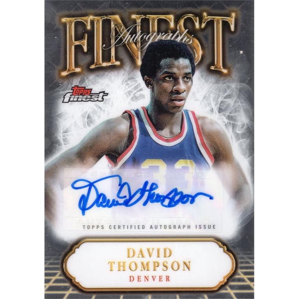 NBA David Thompson Signed Trading Cards, Collectible David 
