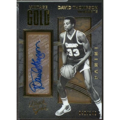 NBA David Thompson Signed Trading Cards, Collectible David 