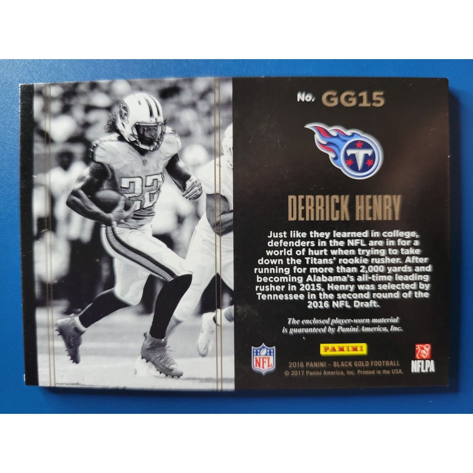 Panini 2016 football nfl Derrick Henry RB auto 直書きサイン 