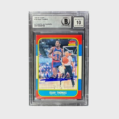 NBA Isiah Thomas Signed Trading Cards, Collectible Isiah Thomas 