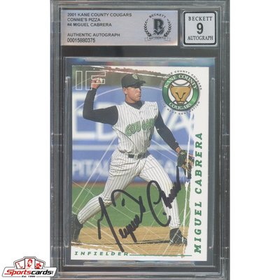 MLB Miguel Cabrera Signed Trading Cards, Collectible Miguel 