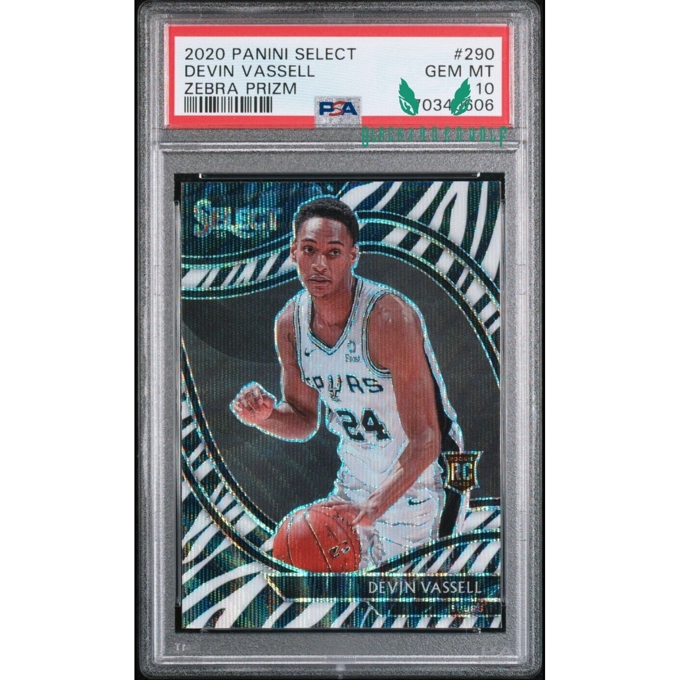 DEVIN VASSELL RC PSA 10 Rookie オート Devin Vassell 2020 Prizm #RP 