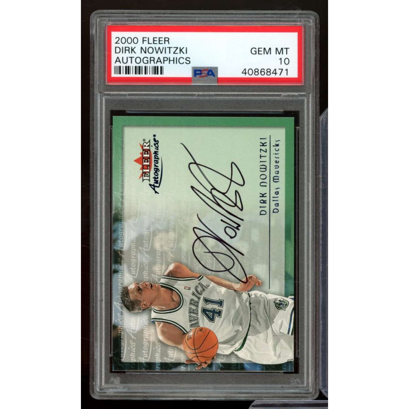 Dirk Nowitzki 2000-01 FLEER Autographics 2000-01 Dirk Nowitzki 