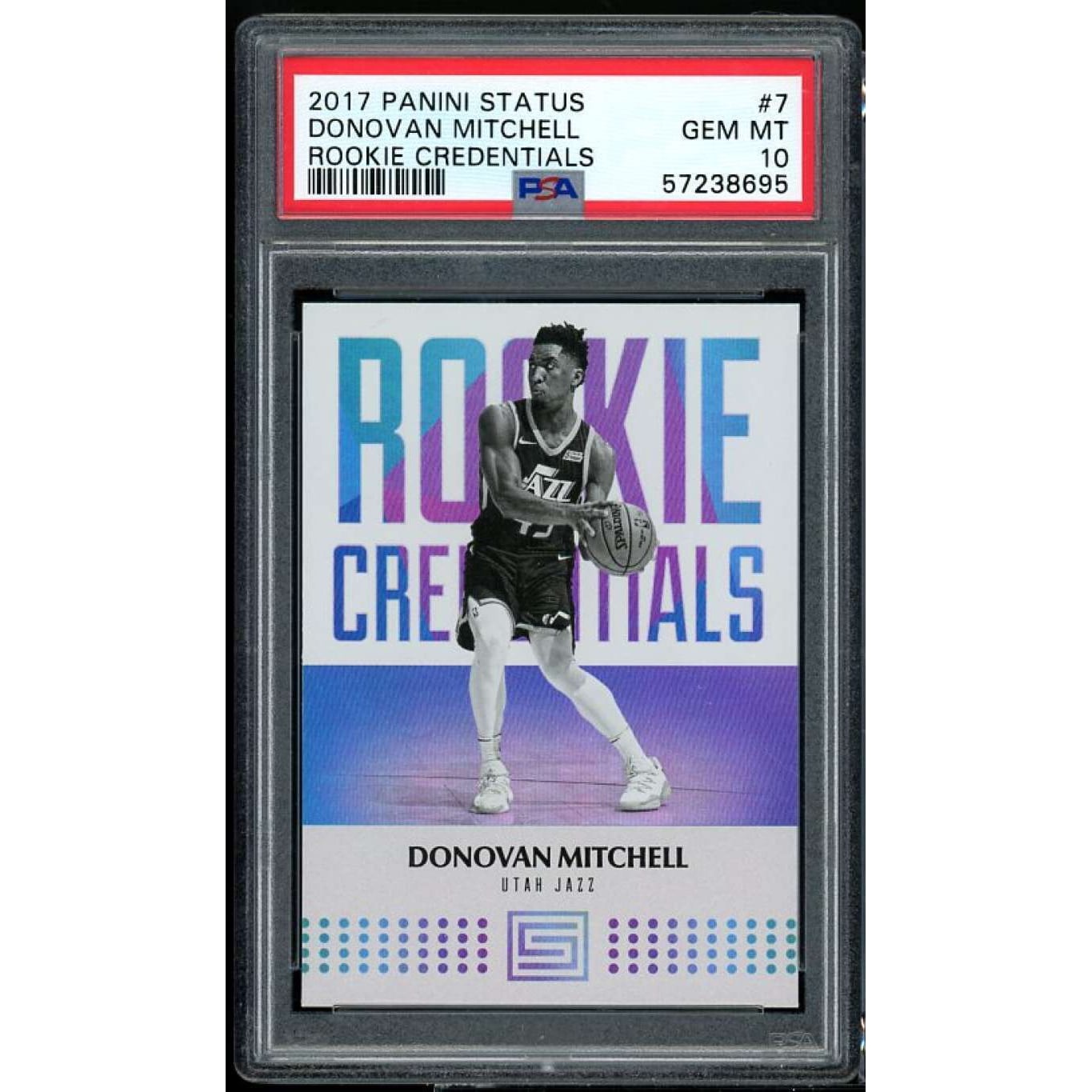 Donovan Mitchell Rookie Panini 2017-18 NBA Jersey | Hoops Card 