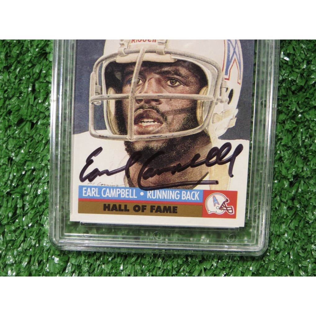 1981 Topps #35 Earl Campbell HOF Houston Oilers Original Football Trading Card (Near Mint Or Better)