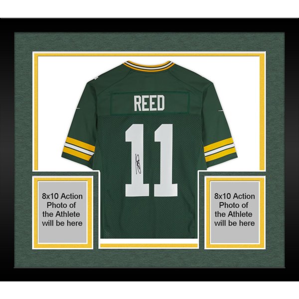 Green Bay Packers Custom Jersey JAYDEN REED SIGNED CUSTOM REPLICA ...