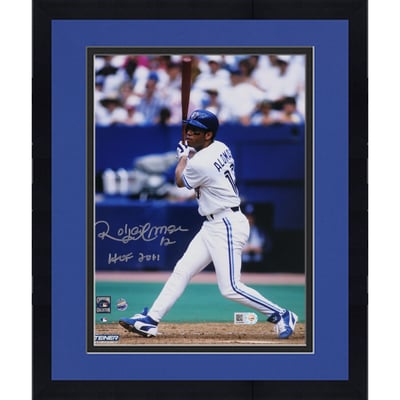 Roberto Alomar MLB Memorabilia, Roberto Alomar Collectibles  MLB Blue and White Framed Baseball Player Photo main image 0