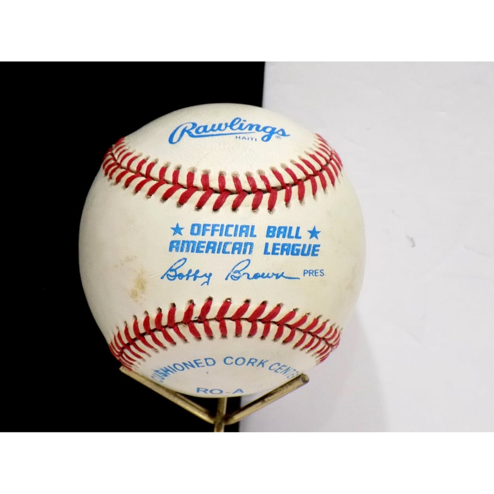 Balle De Baseball Signée Steve Balboni - New York Yankees - Certifiée JSA - 100e Home Run - Collector Original