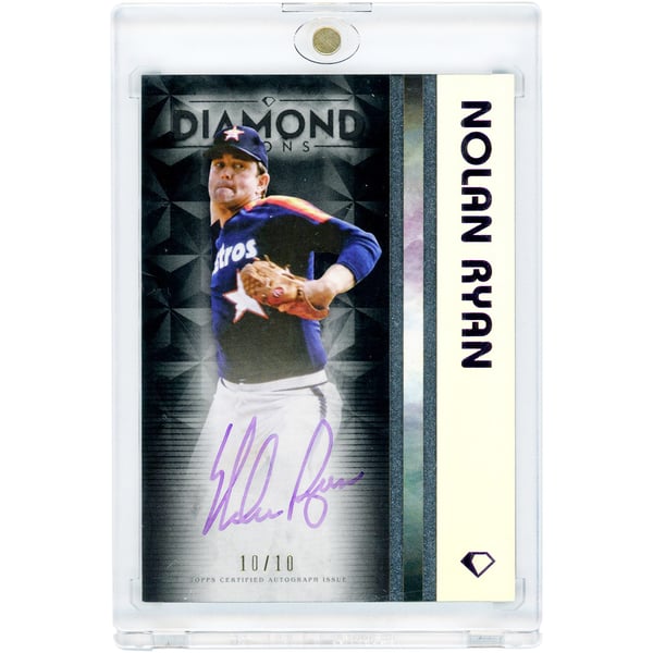 Houston Astros Nolan Ryan Signed Trading Cards, Collectible Nolan 