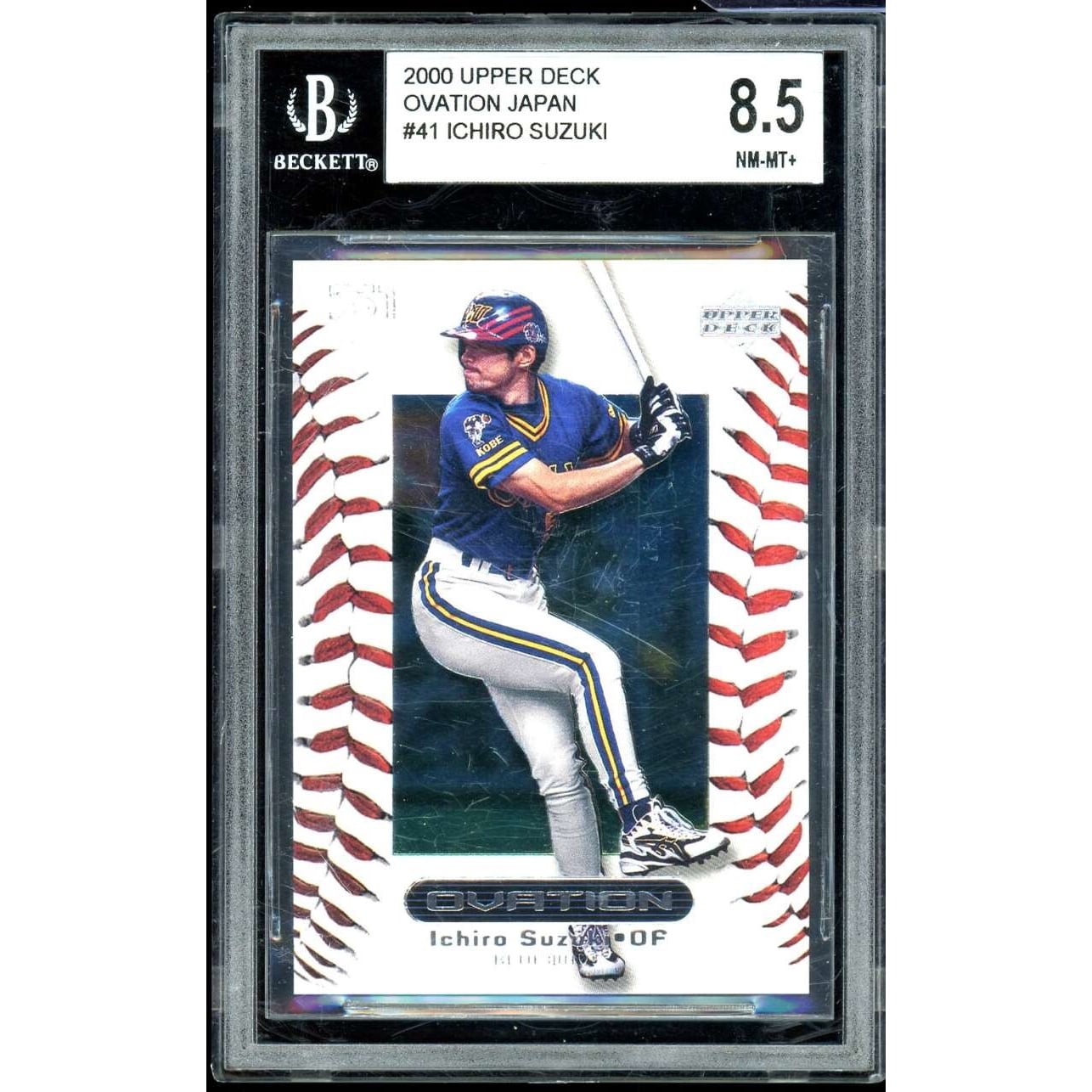 Ichiro Suzuki Rookie Card 2000 Upper Deck Ovation Japan #41 BGS 8.5