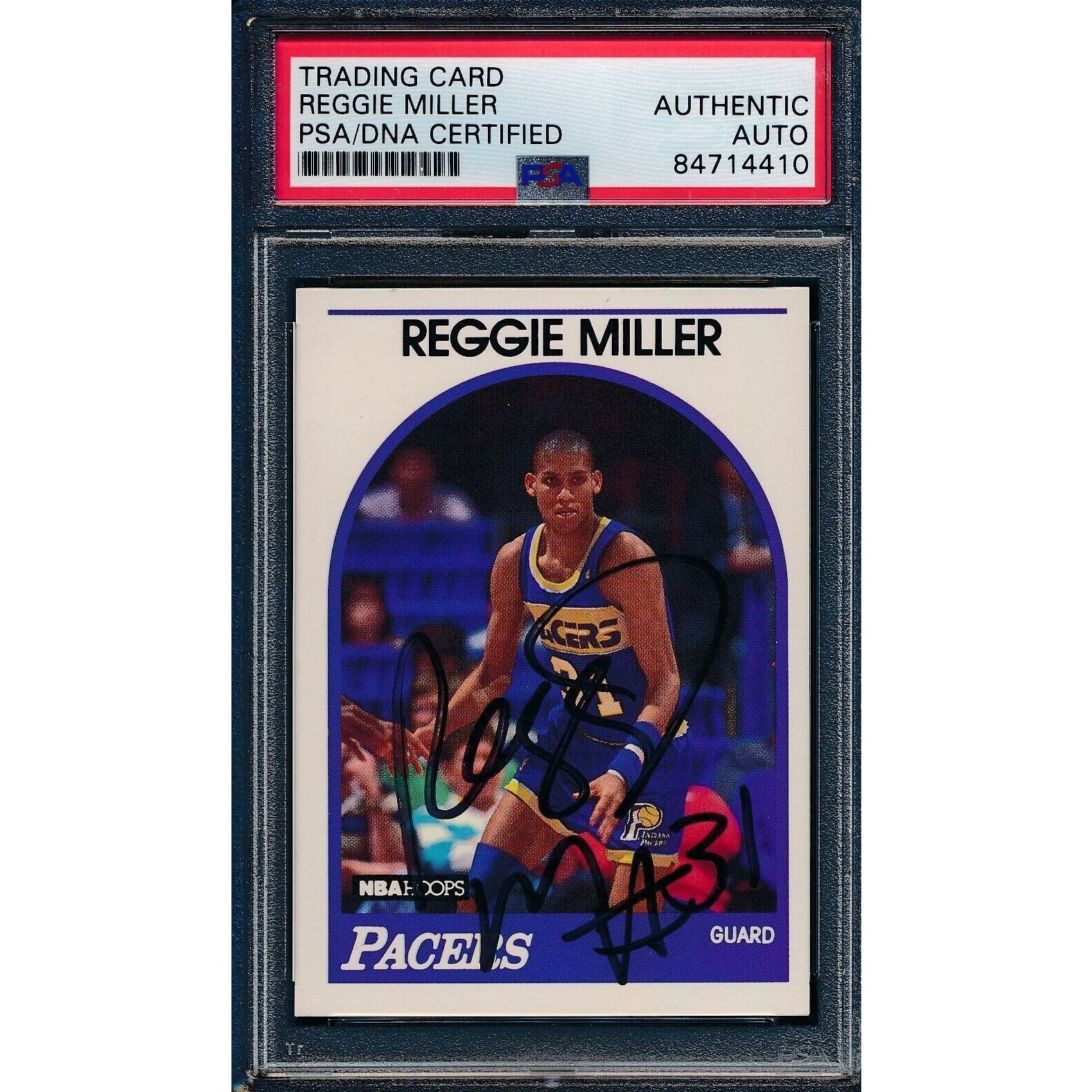 レジー 切り分け ミラー「reggie miller」 サインカード‼︎