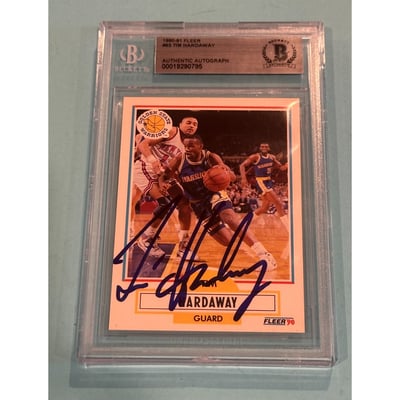 NBA Tim Hardaway Signed Trading Cards, Collectible Tim Hardaway 