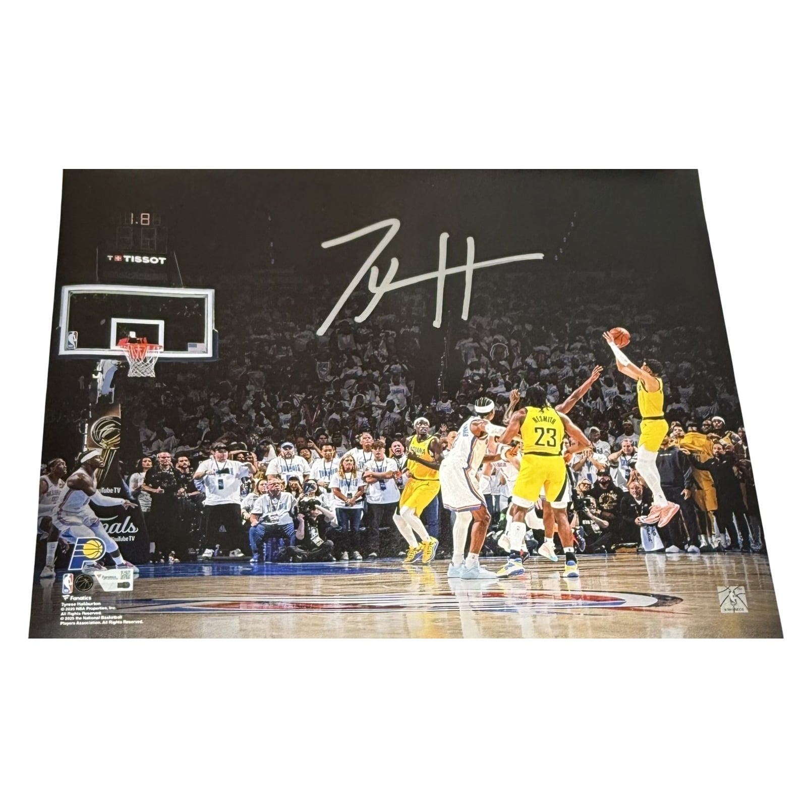 Tyrese Haliburton Autographed/Signed Indiana Pacers 16x20 Photo 