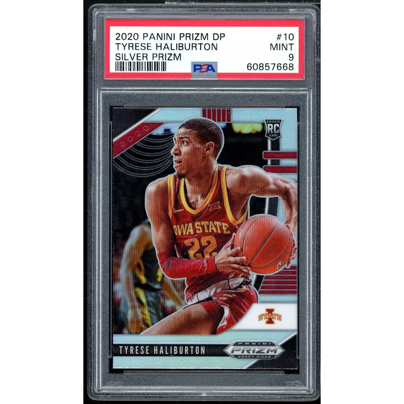 Tyrese Haliburton Rookie Card 2020-21 Panini Prizm DP Silver Prizm 