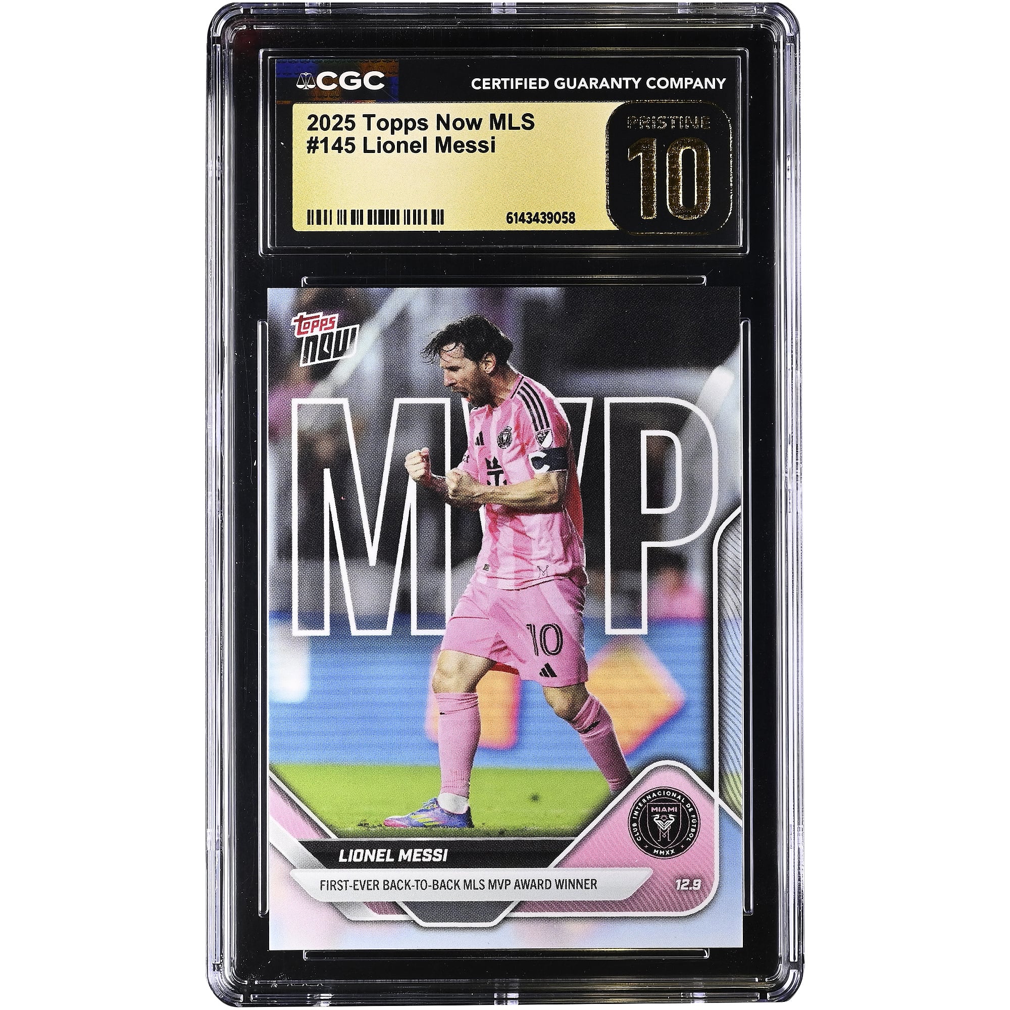 Lionel Messi Inter Miami CF 2025 Topps Now MLS First-Ever Back-to 