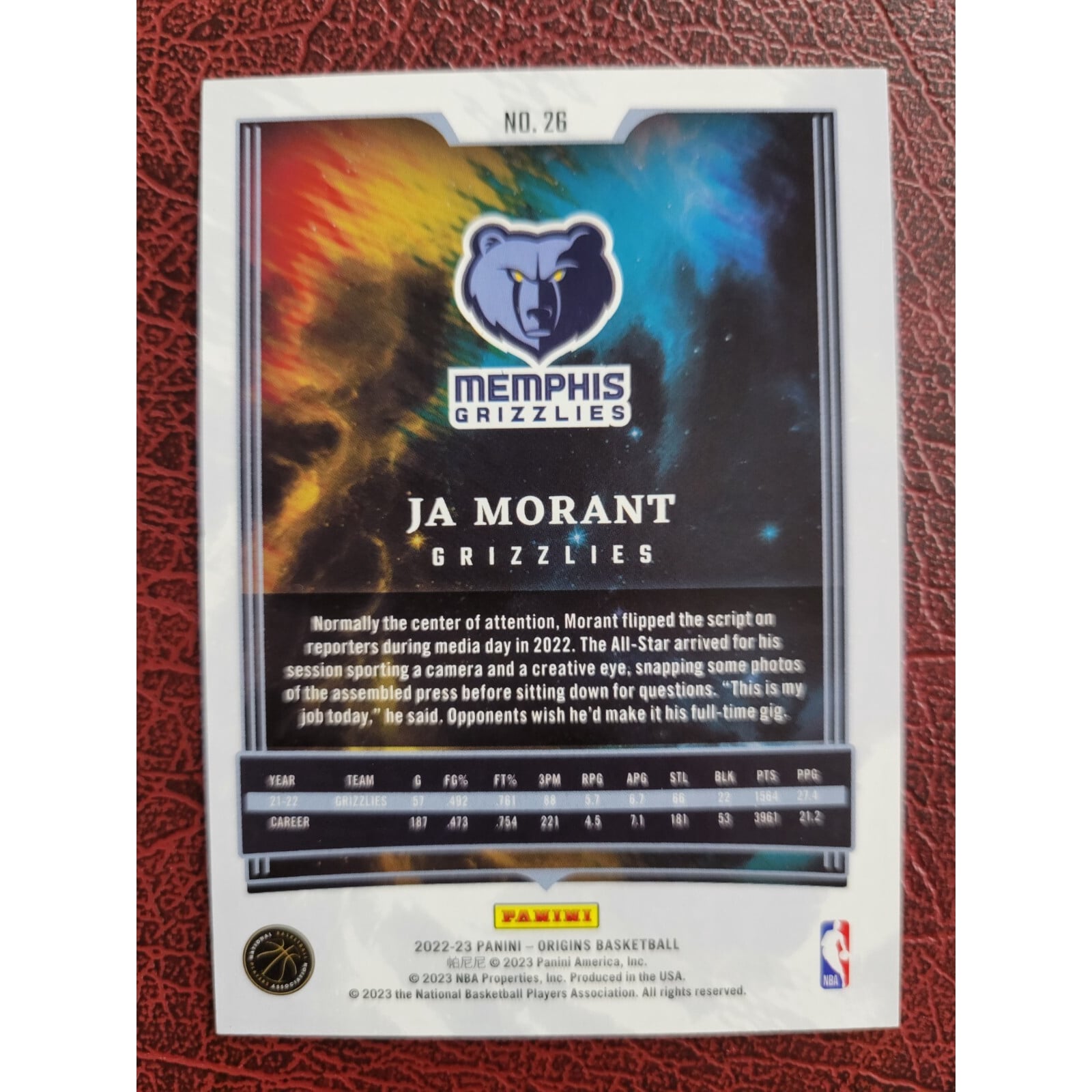 限定25枚激レア!】Ja Morant 2022-23 Panini NBA Hoops Panini 