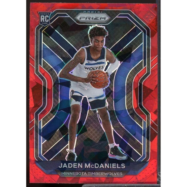 NBA Jaden McDaniels Signed Trading Cards, Collectible Jaden 