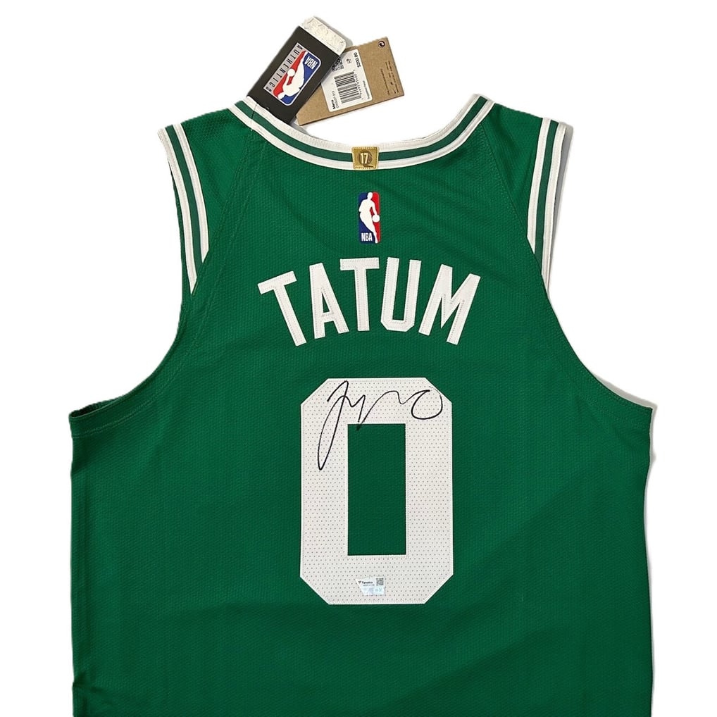 Jayson Tatum Signed Boston Celtics Nike Authentic jersey 44+2 FAN