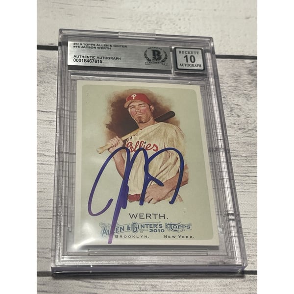 Jayson Werth MLB Memorabilia, Jayson Werth Collectibles, Verified 