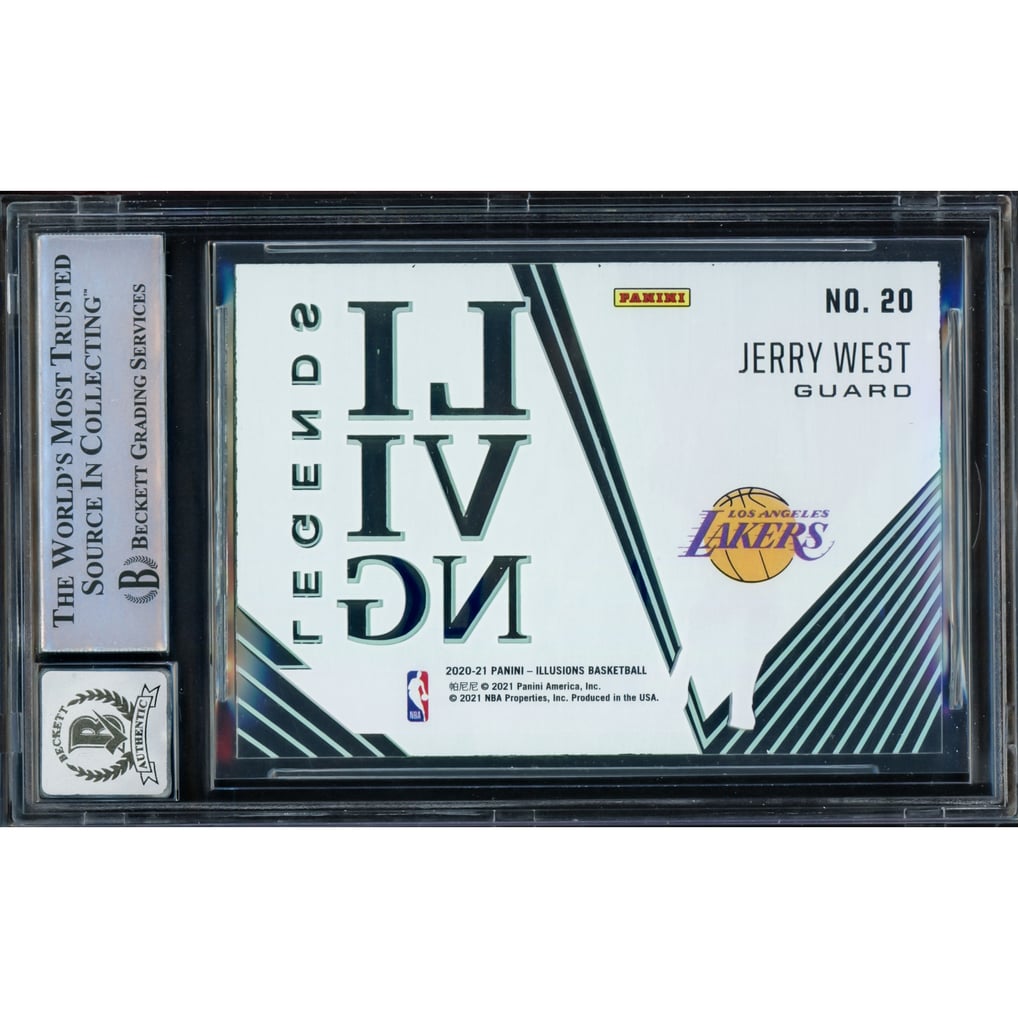 Jerry West Autographed 2020-21 Panini Illusions Living Legends 